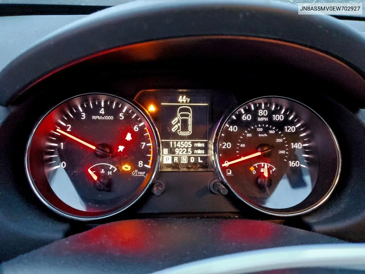 JN8AS5MV0EW702927 2014 Nissan Rogue Select S