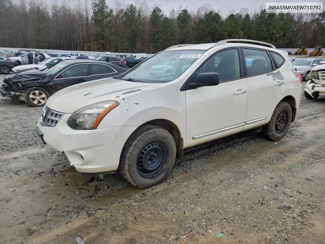JN8AS5MVXEW710792 2014 Nissan Rogue Select S