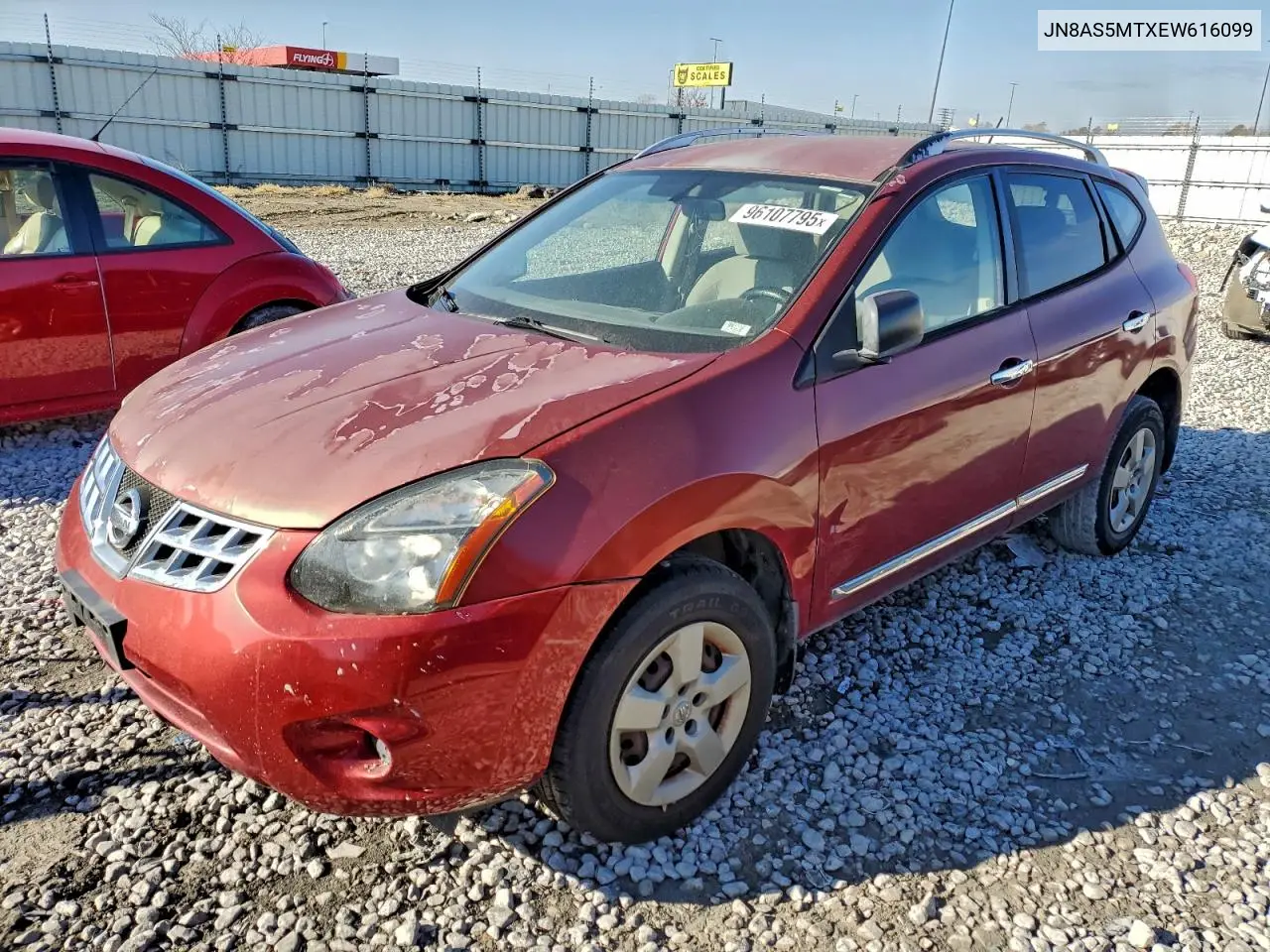 JN8AS5MTXEW616099 2014 Nissan Rogue Select S