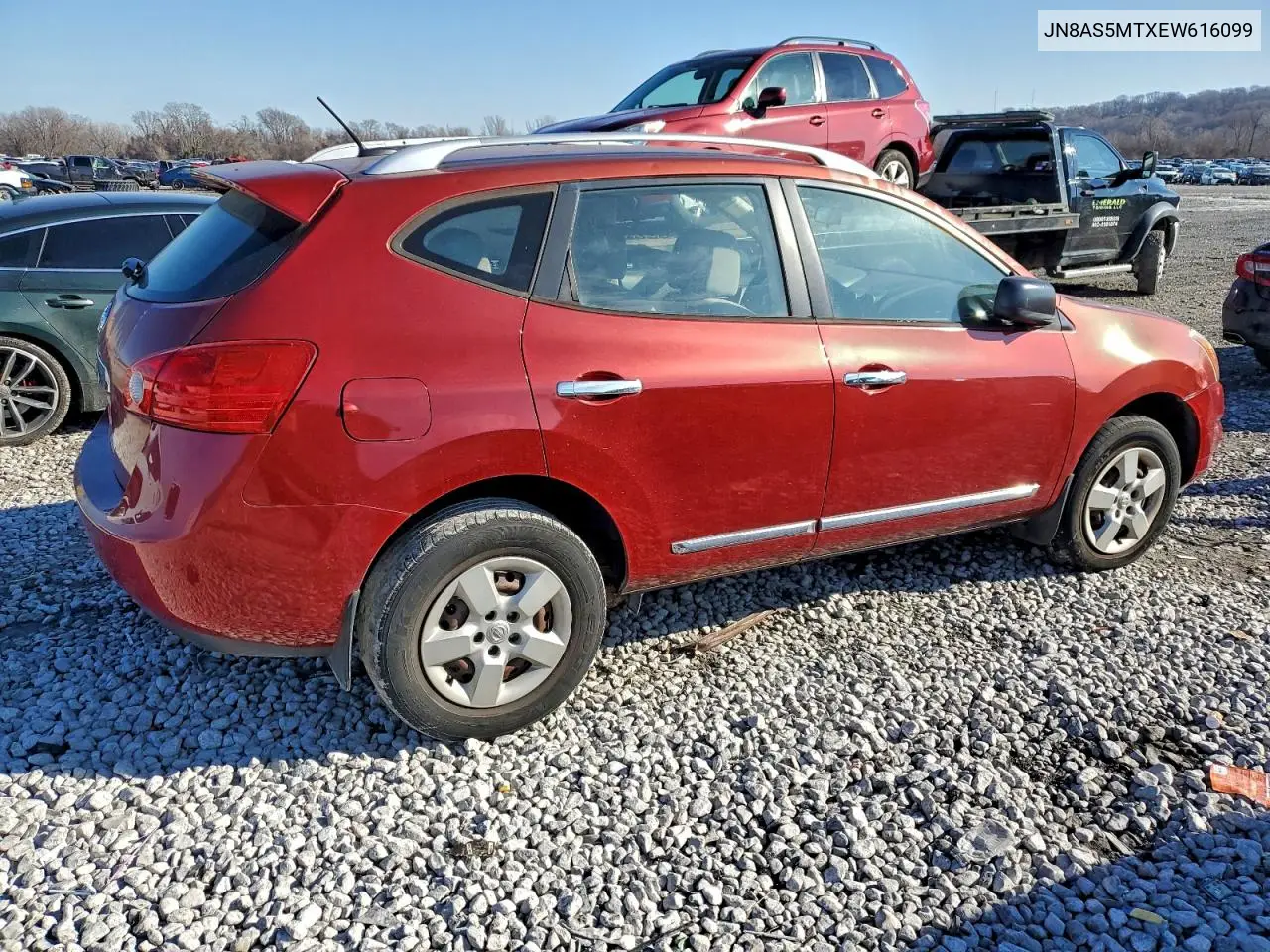 JN8AS5MTXEW616099 2014 Nissan Rogue Select S