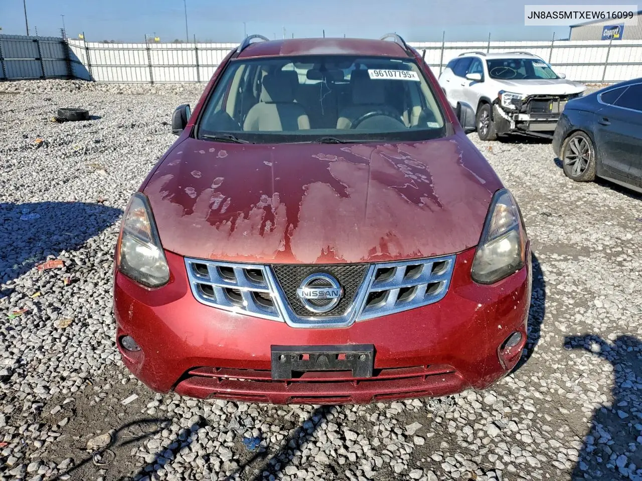 JN8AS5MTXEW616099 2014 Nissan Rogue Select S