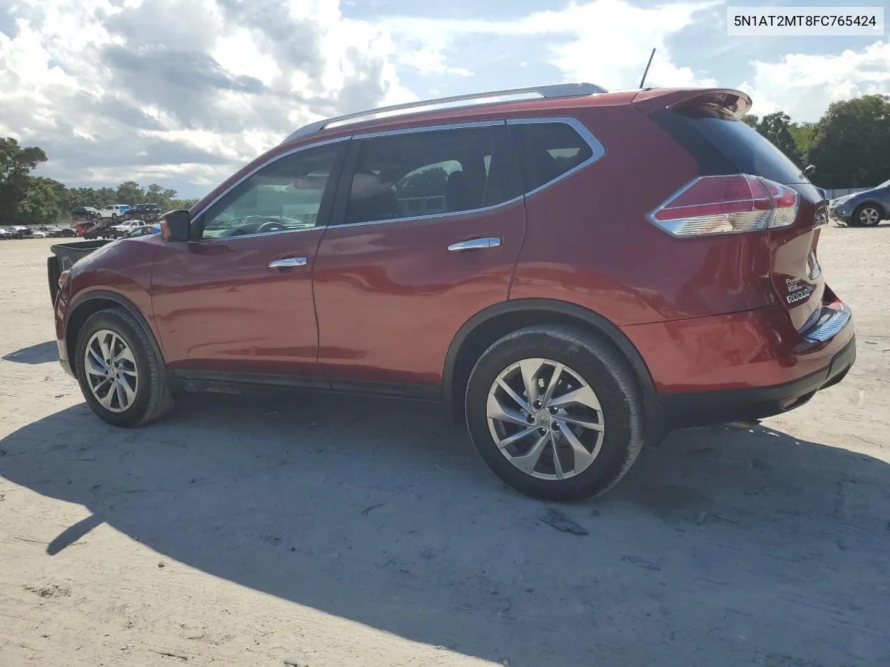 2015 Nissan Rogue S VIN: 5N1AT2MT8FC765424 Lot: 69753324