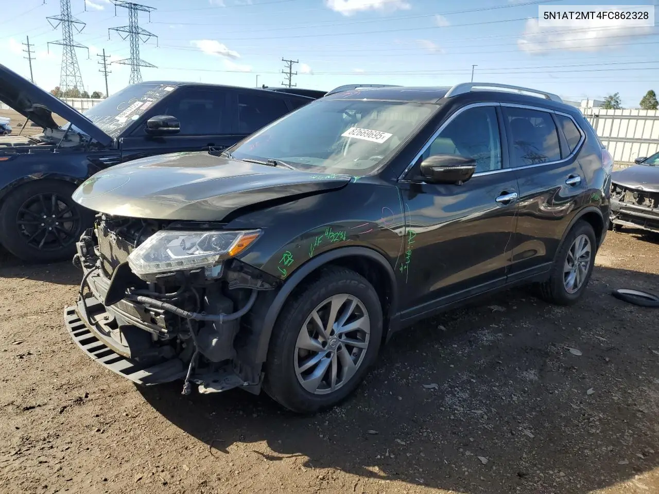 5N1AT2MT4FC862328 2015 Nissan Rogue S