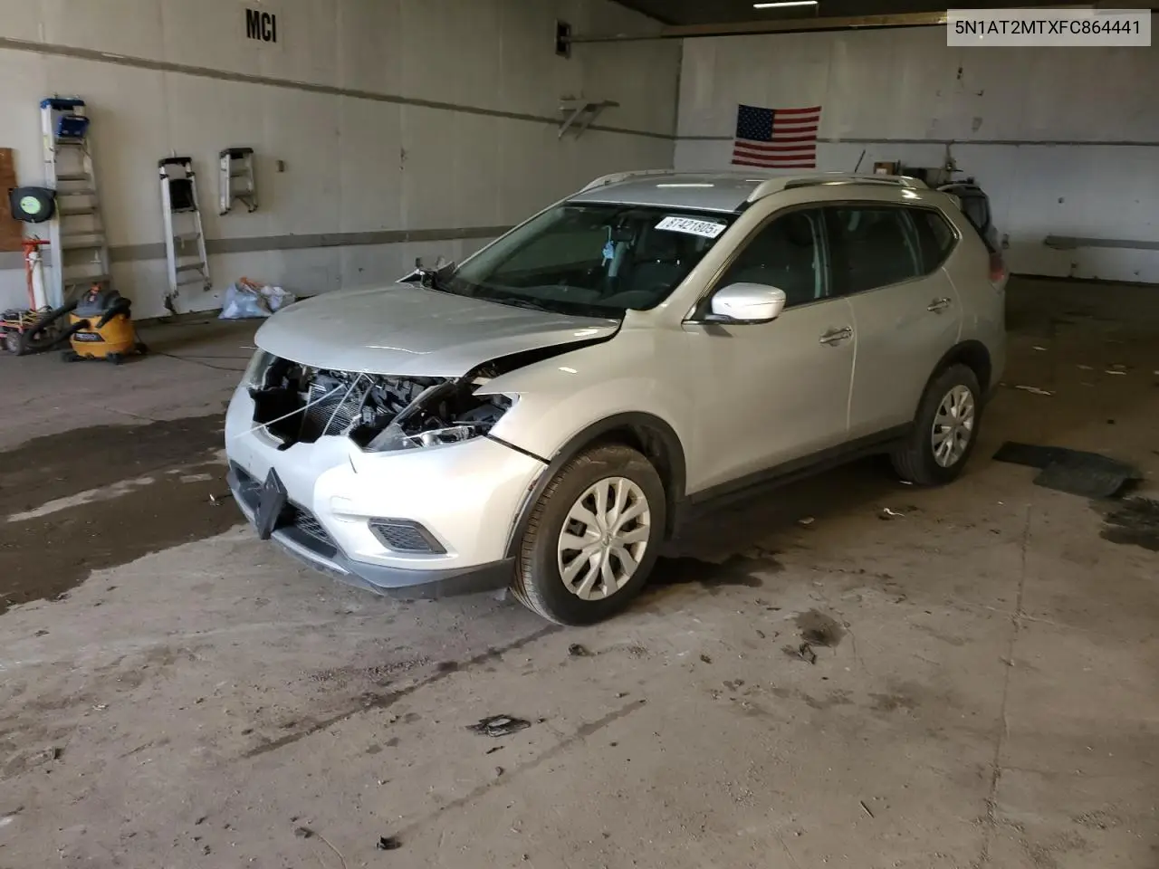 5N1AT2MTXFC864441 2015 Nissan Rogue S