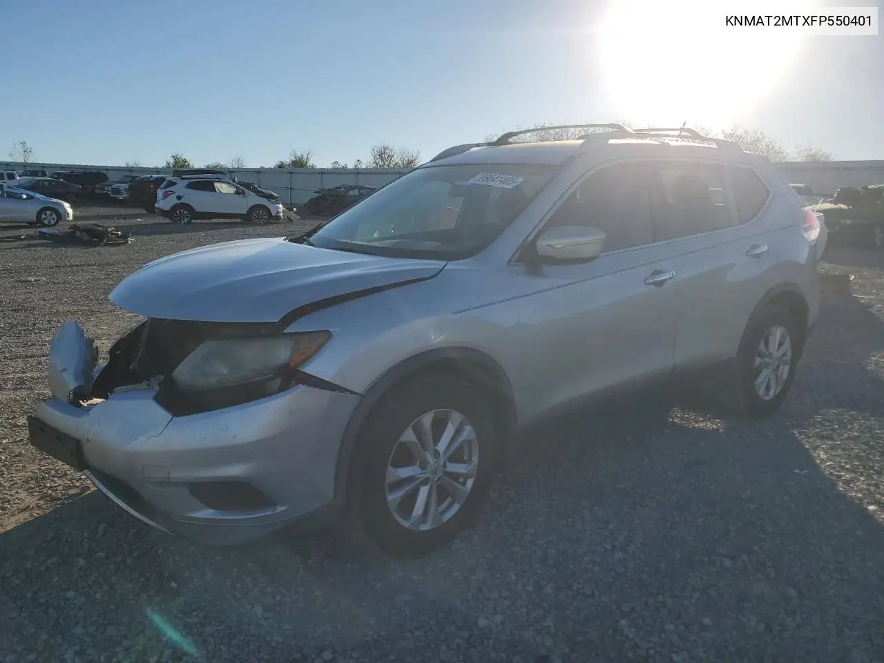 KNMAT2MTXFP550401 2015 Nissan Rogue S