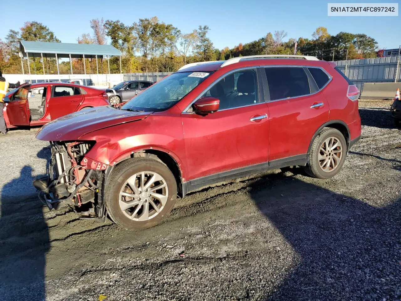 5N1AT2MT4FC897242 2015 Nissan Rogue S