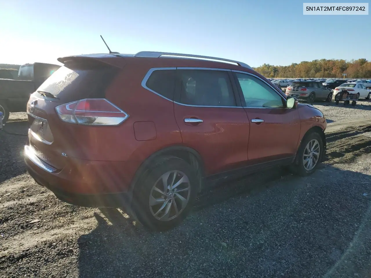 5N1AT2MT4FC897242 2015 Nissan Rogue S