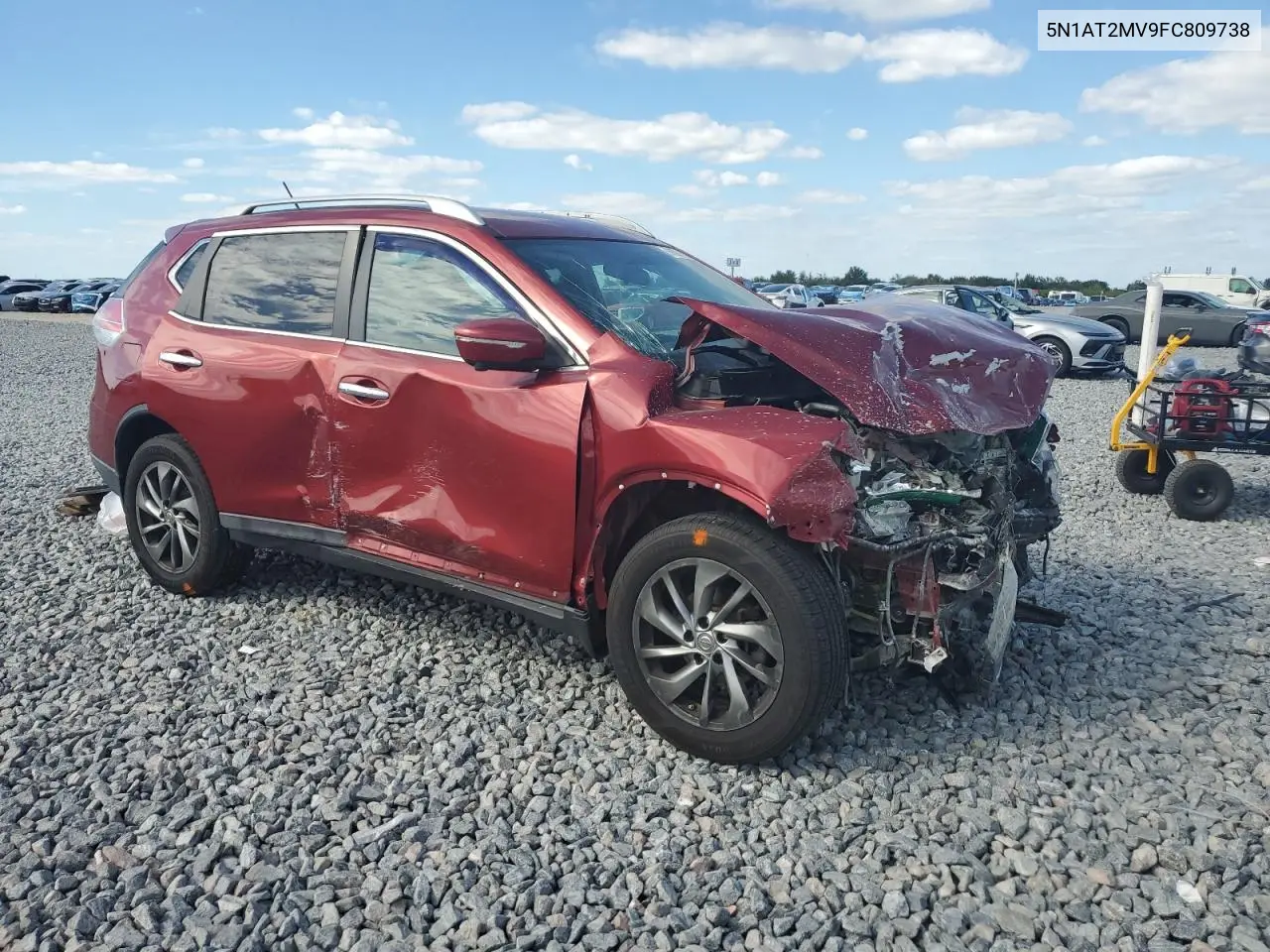 5N1AT2MV9FC809738 2015 Nissan Rogue S