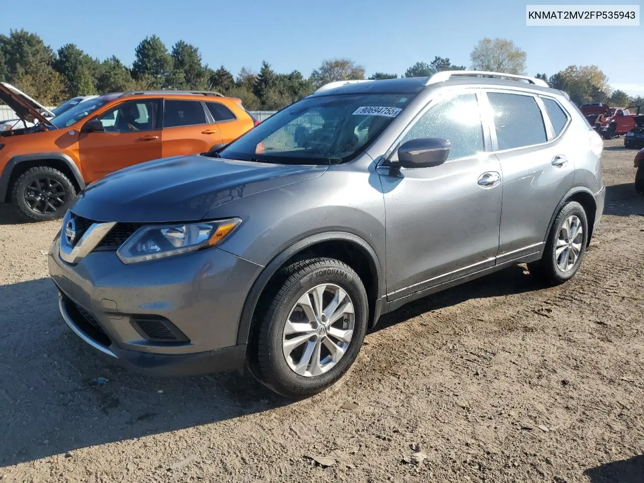 KNMAT2MV2FP535943 2015 Nissan Rogue S
