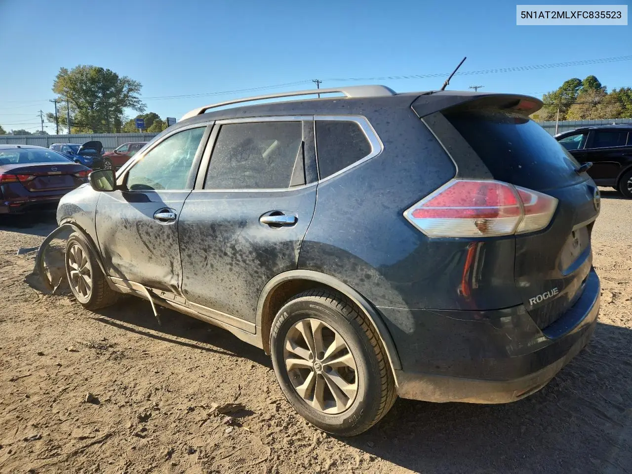 5N1AT2MLXFC835523 2015 Nissan Rogue S