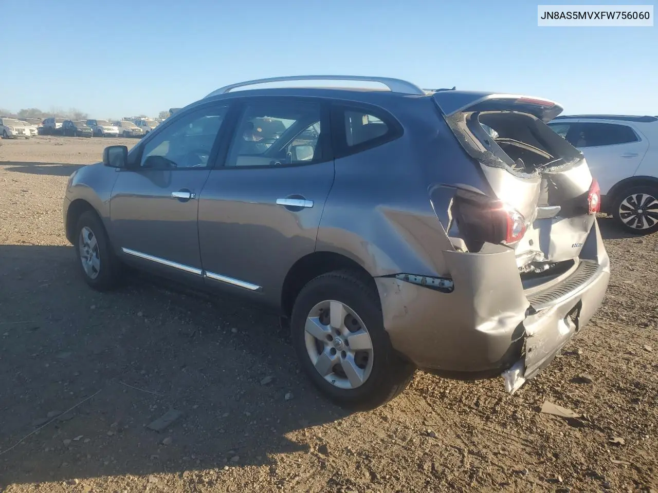 JN8AS5MVXFW756060 2015 Nissan Rogue Select S