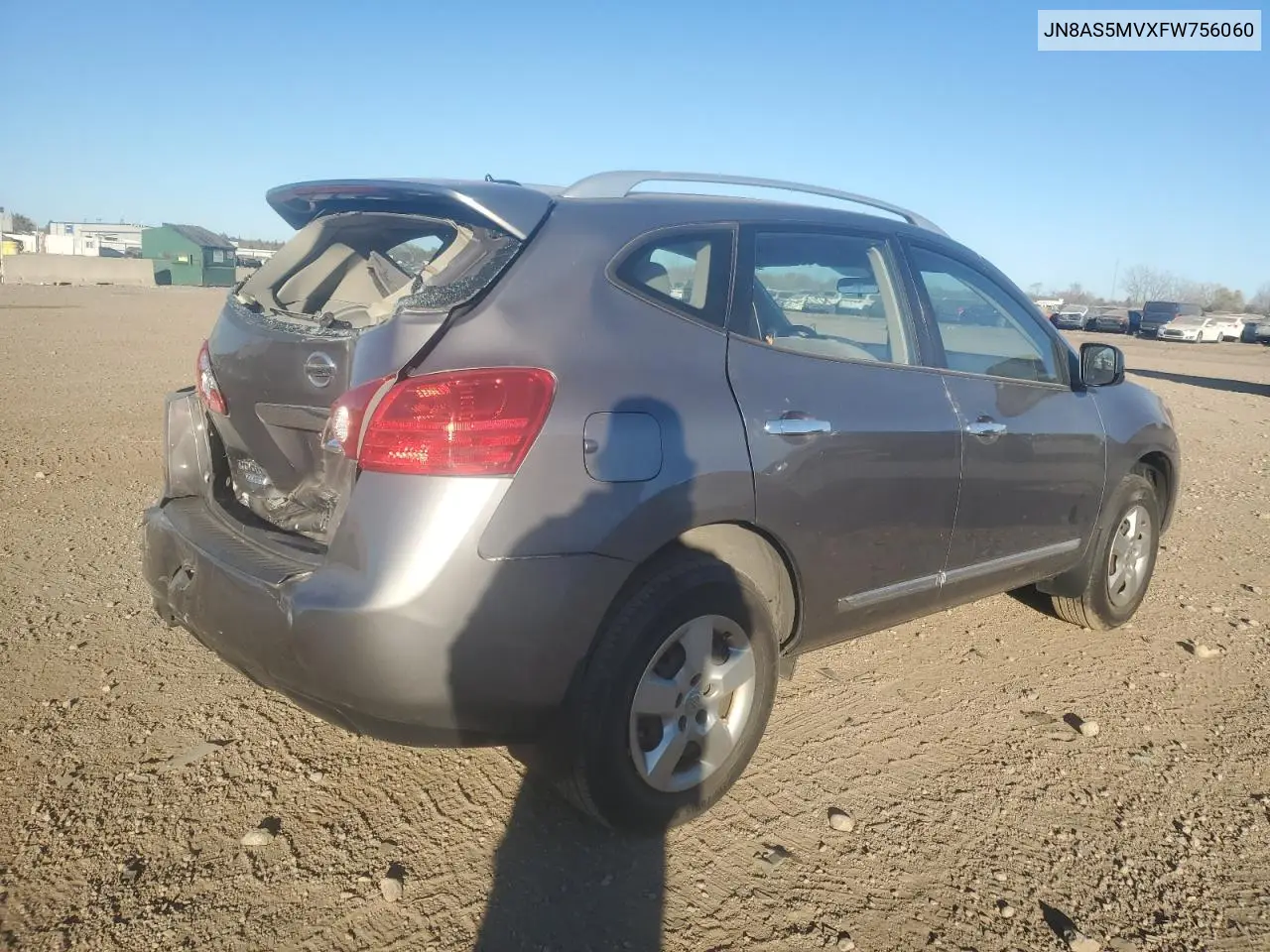 JN8AS5MVXFW756060 2015 Nissan Rogue Select S