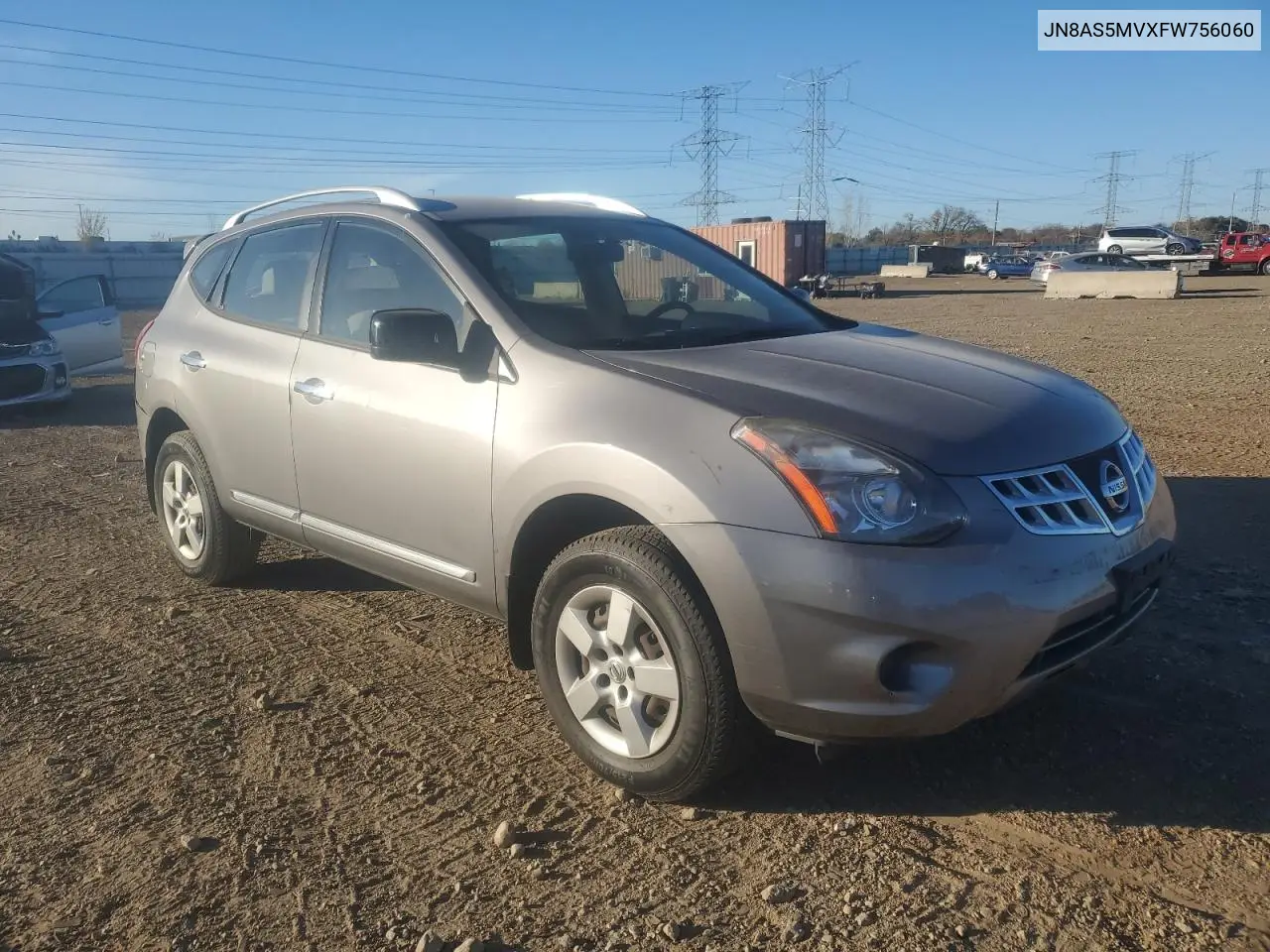 JN8AS5MVXFW756060 2015 Nissan Rogue Select S