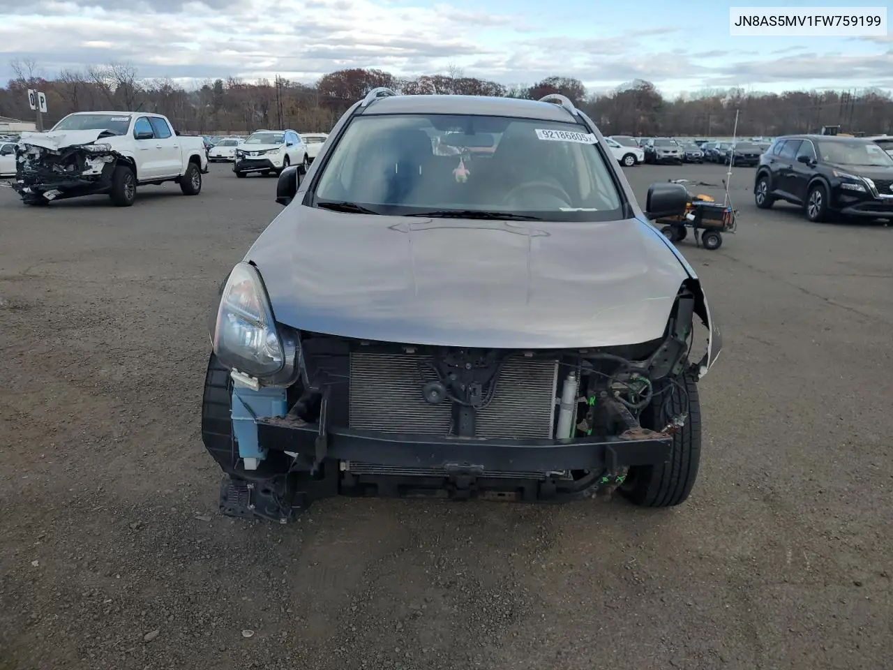 JN8AS5MV1FW759199 2015 Nissan Rogue Select S