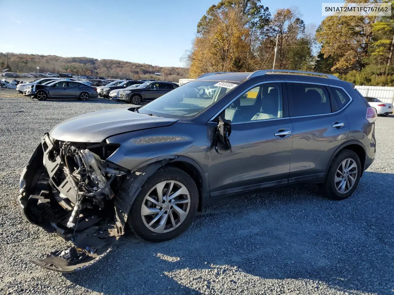 5N1AT2MT1FC767662 2015 Nissan Rogue S
