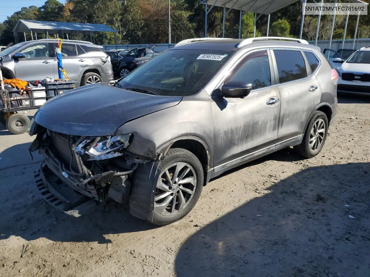 5N1AT2MV1FC781692 2015 Nissan Rogue S