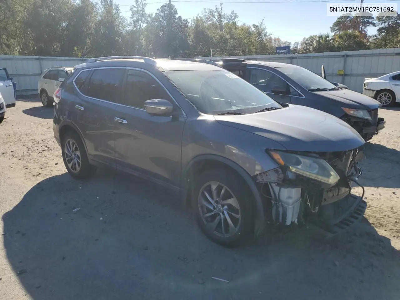 5N1AT2MV1FC781692 2015 Nissan Rogue S