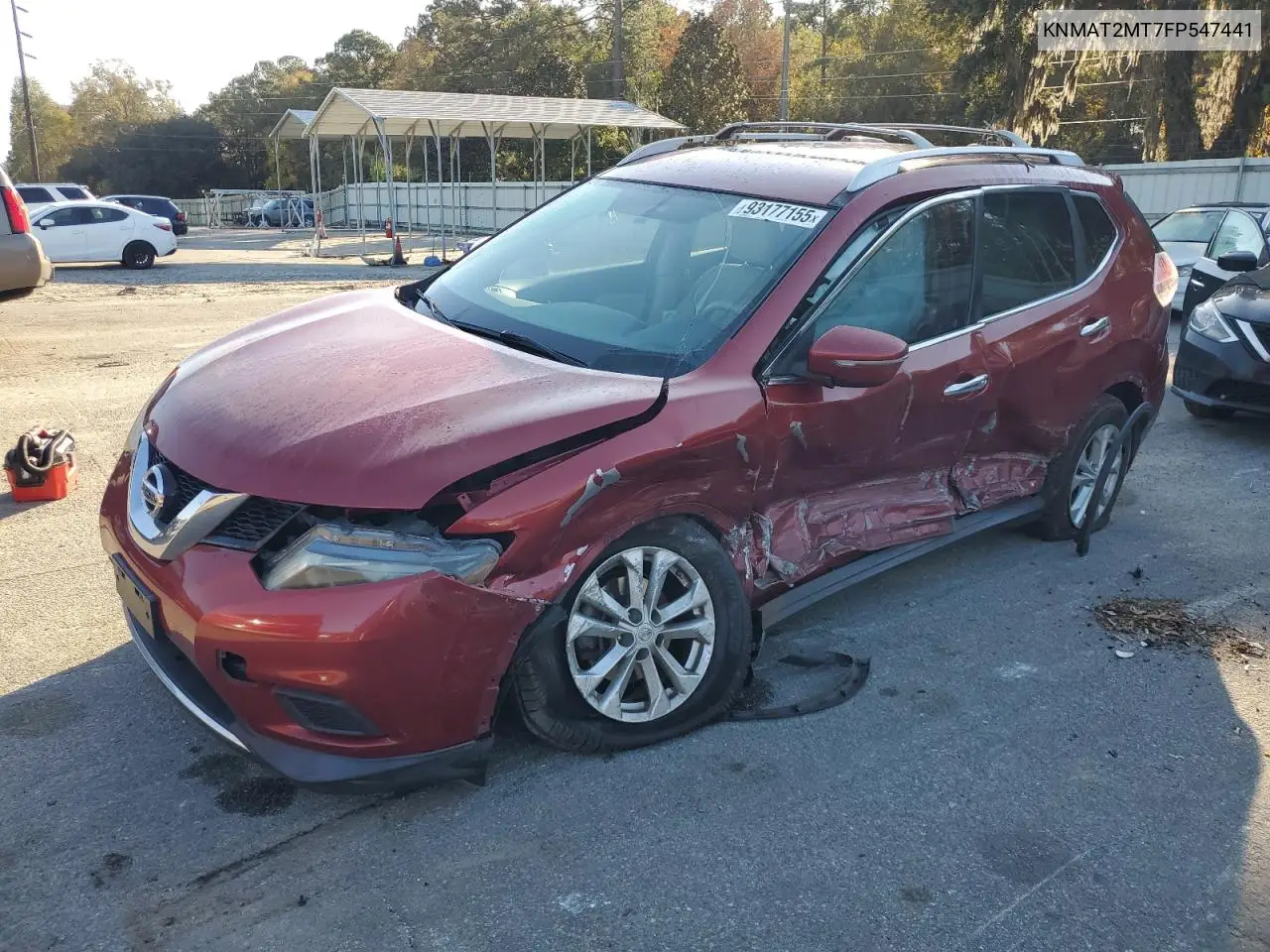 KNMAT2MT7FP547441 2015 Nissan Rogue S