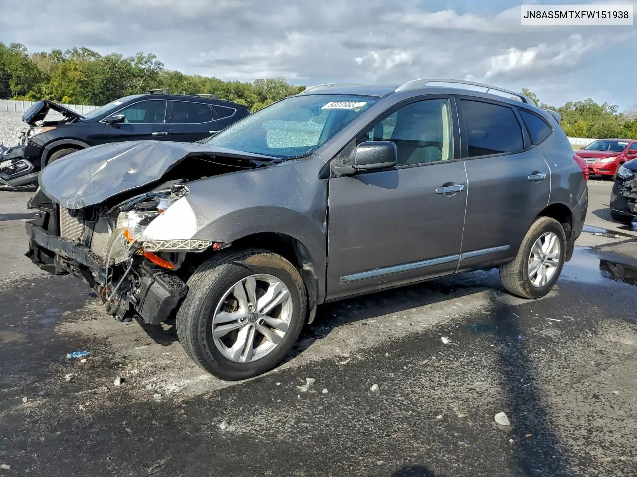 JN8AS5MTXFW151938 2015 Nissan Rogue Select S