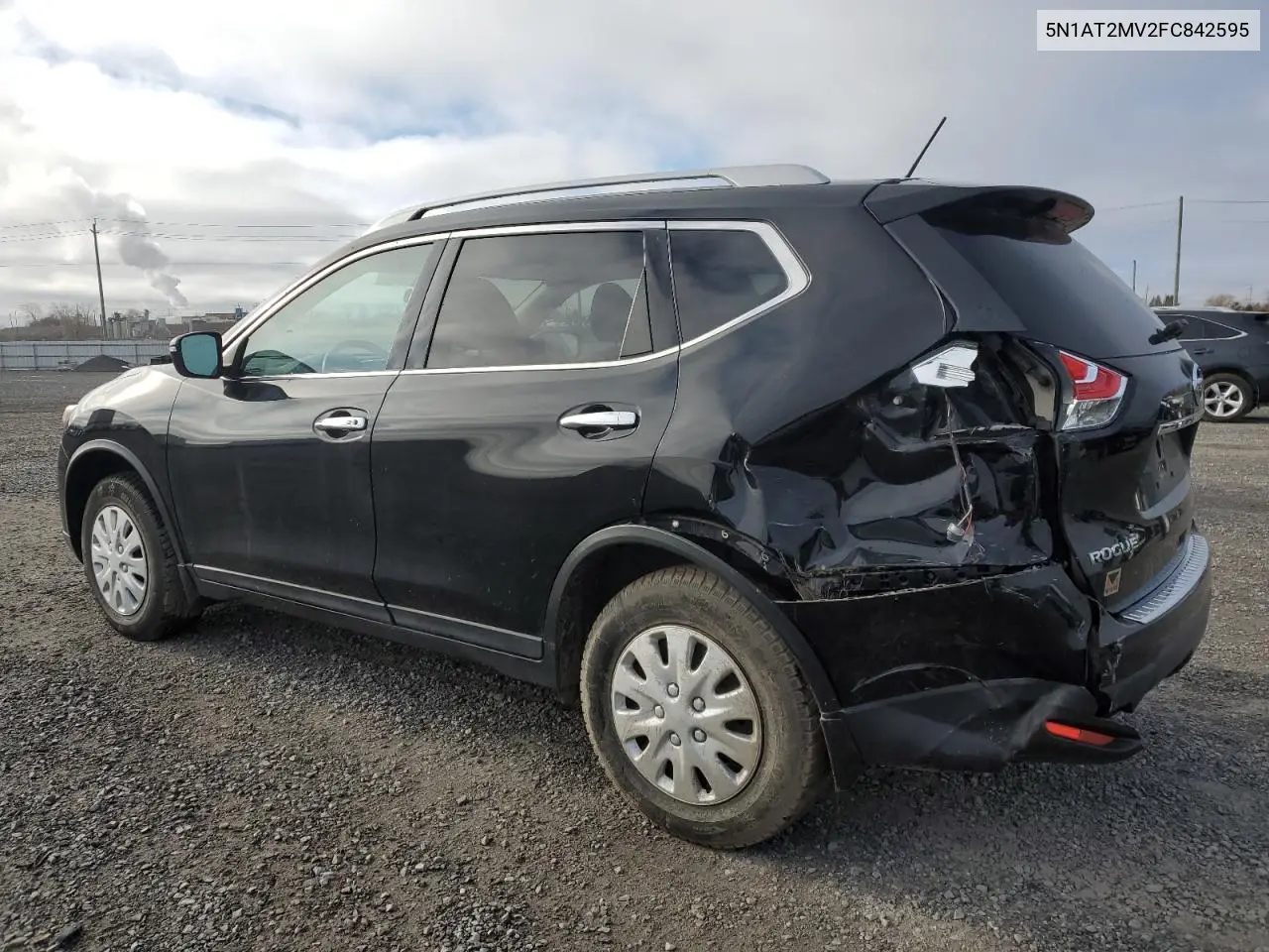 5N1AT2MV2FC842595 2015 Nissan Rogue S