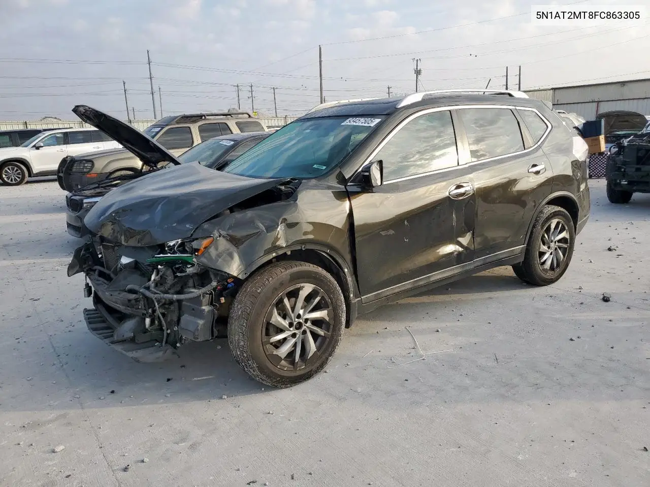 5N1AT2MT8FC863305 2015 Nissan Rogue S