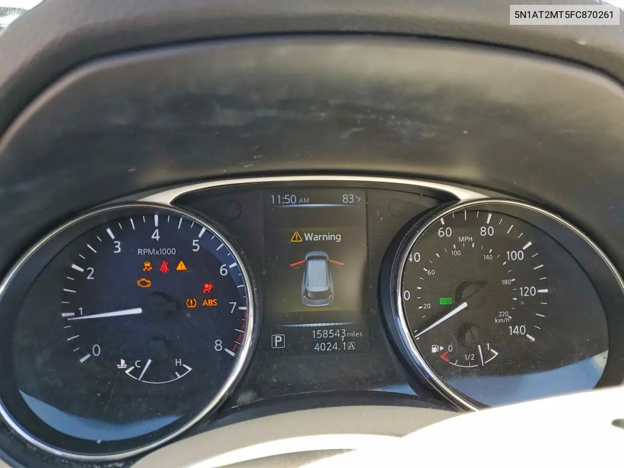 5N1AT2MT5FC870261 2015 Nissan Rogue S