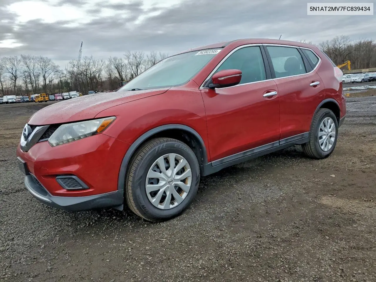 5N1AT2MV7FC839434 2015 Nissan Rogue S