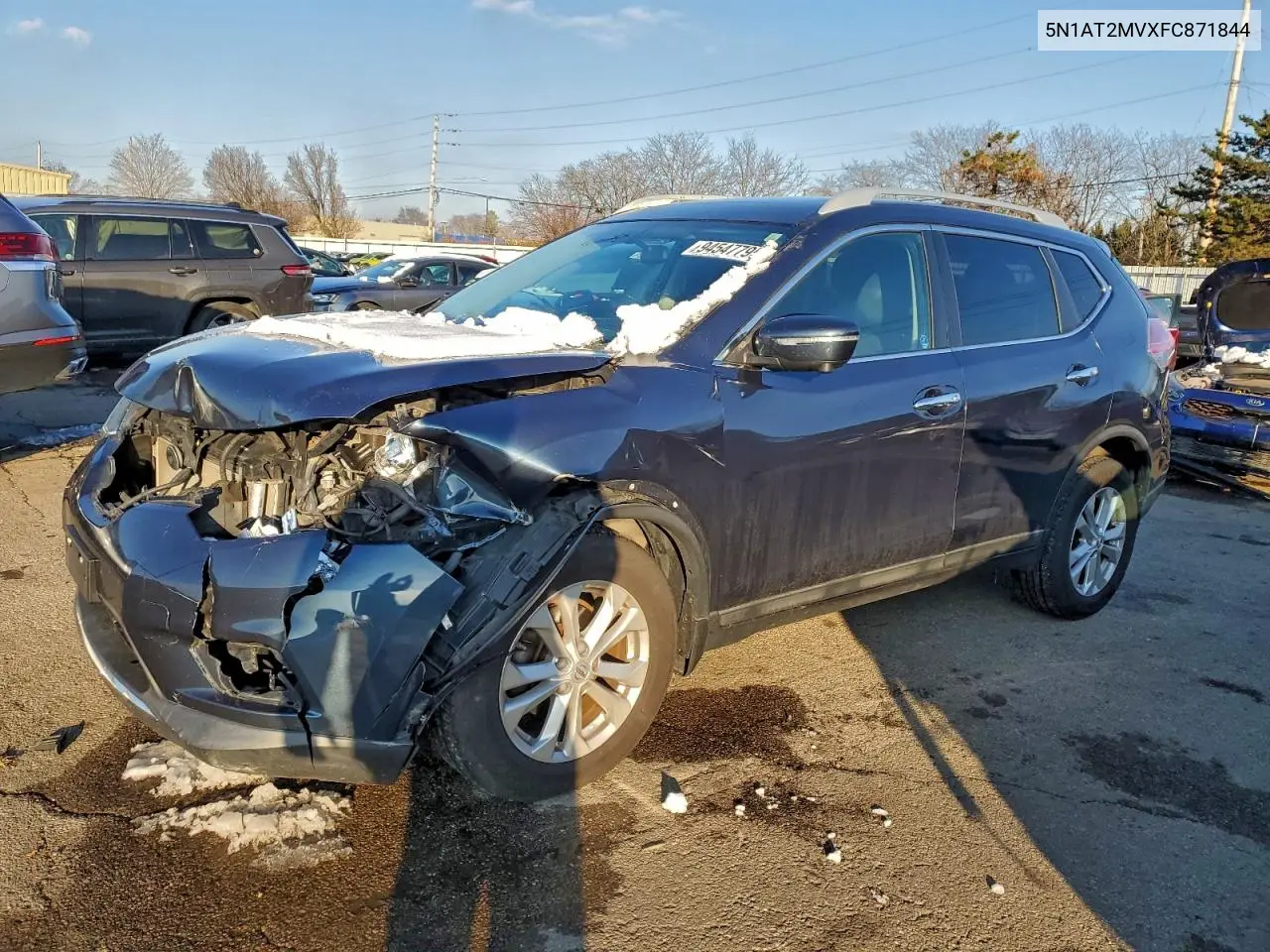 5N1AT2MVXFC871844 2015 Nissan Rogue S