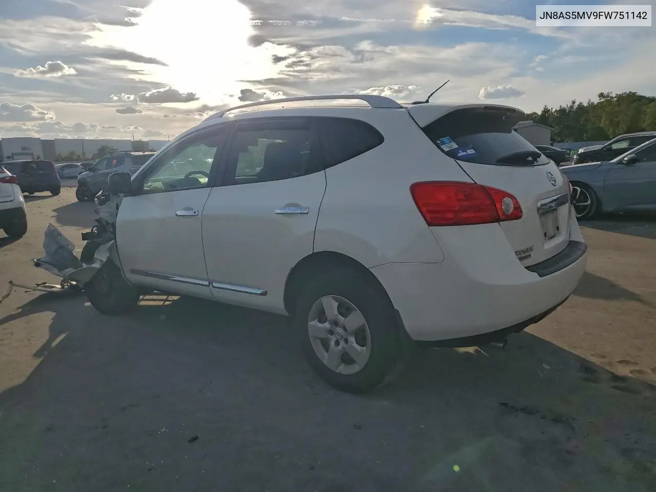 JN8AS5MV9FW751142 2015 Nissan Rogue Select S