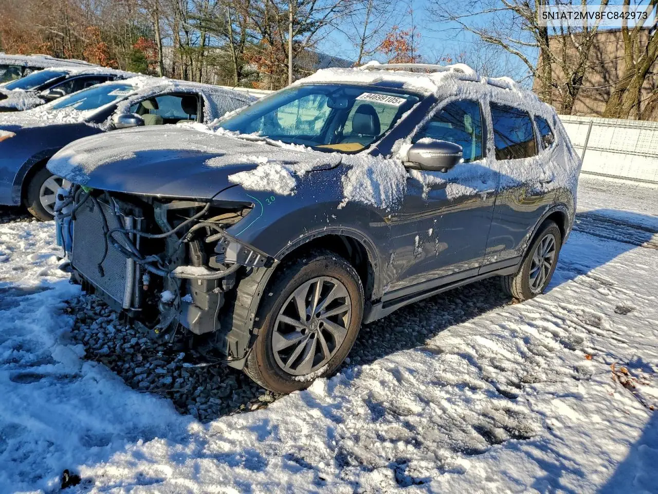 5N1AT2MV8FC842973 2015 Nissan Rogue S