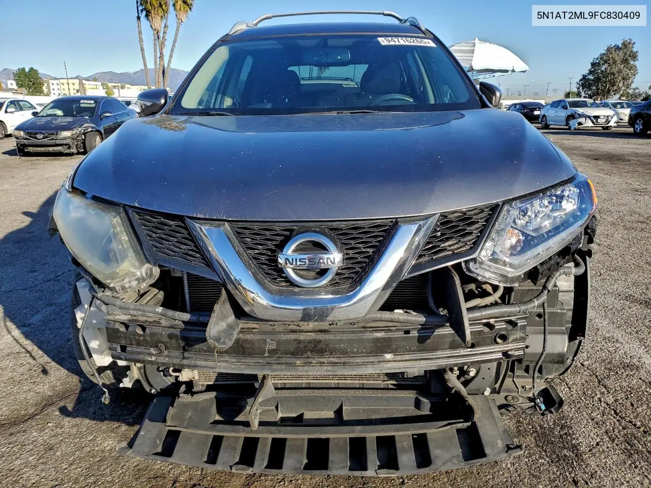 5N1AT2ML9FC830409 2015 Nissan Rogue S