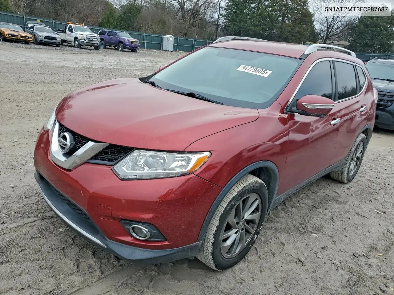 5N1AT2MT3FC887687 2015 Nissan Rogue S