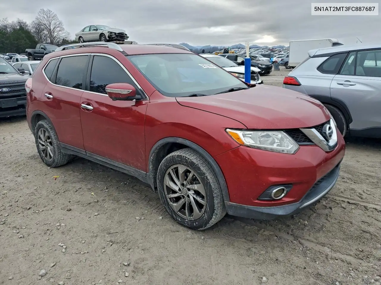 5N1AT2MT3FC887687 2015 Nissan Rogue S
