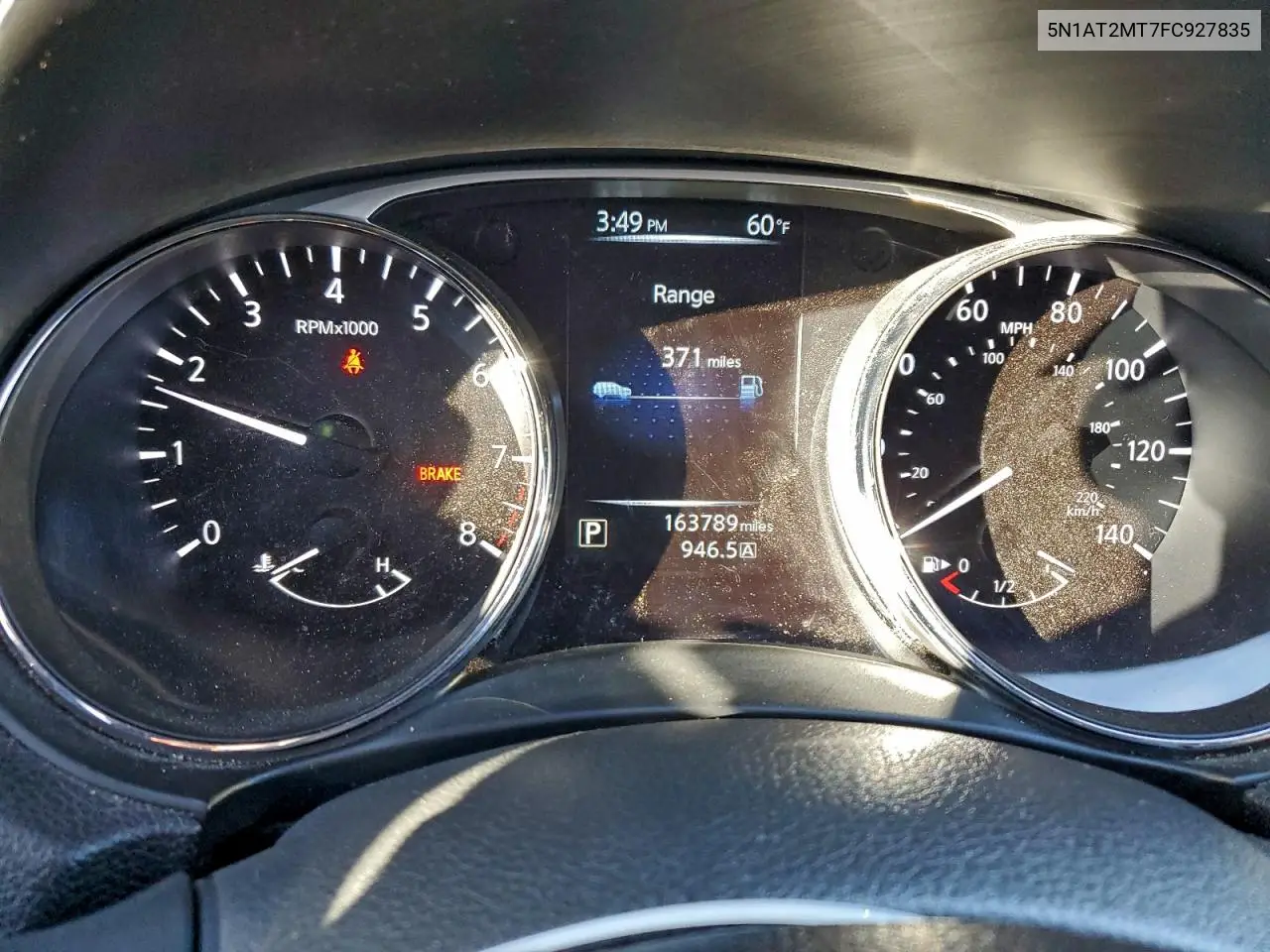 5N1AT2MT7FC927835 2015 Nissan Rogue S