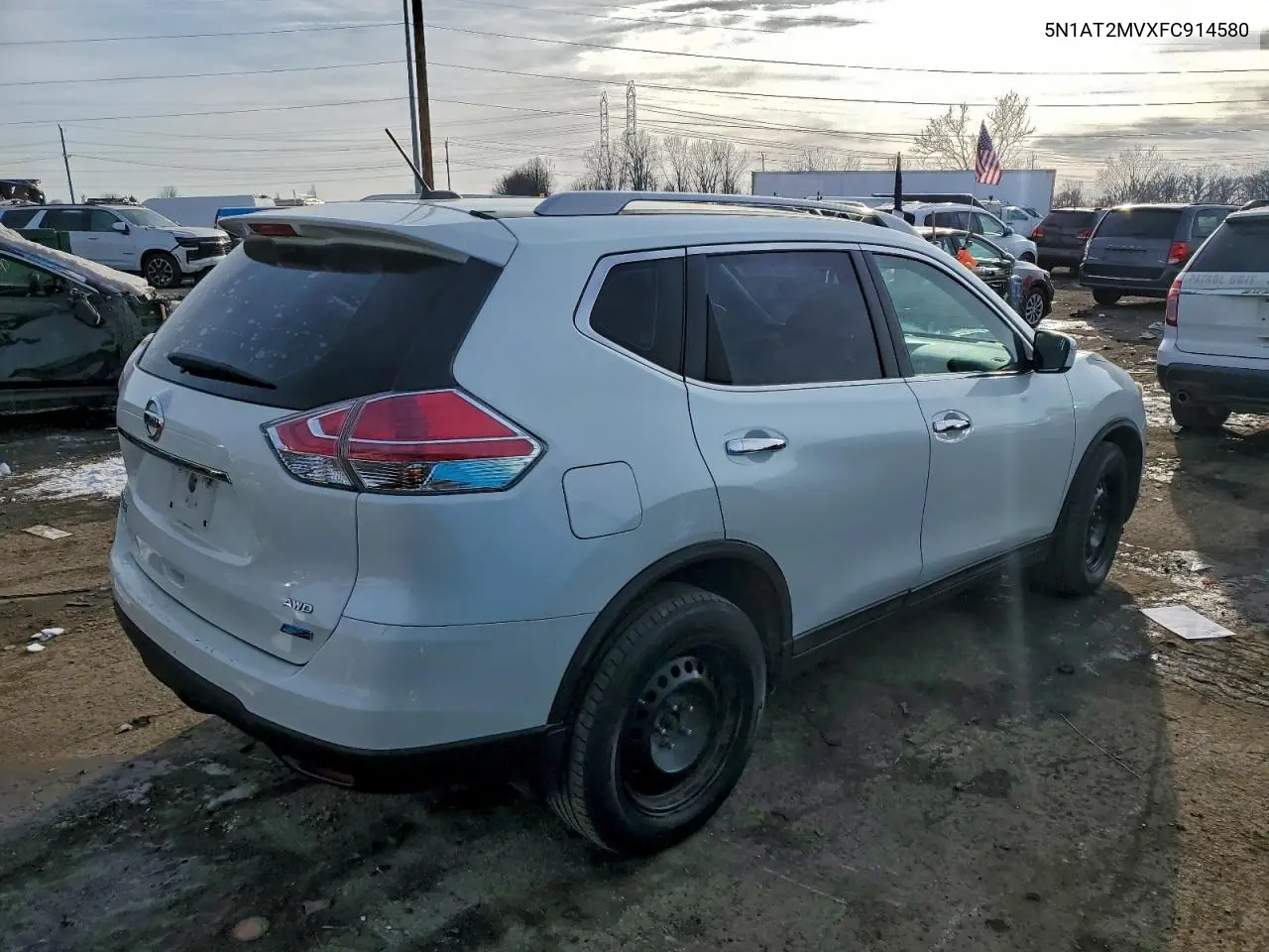 5N1AT2MVXFC914580 2015 Nissan Rogue S