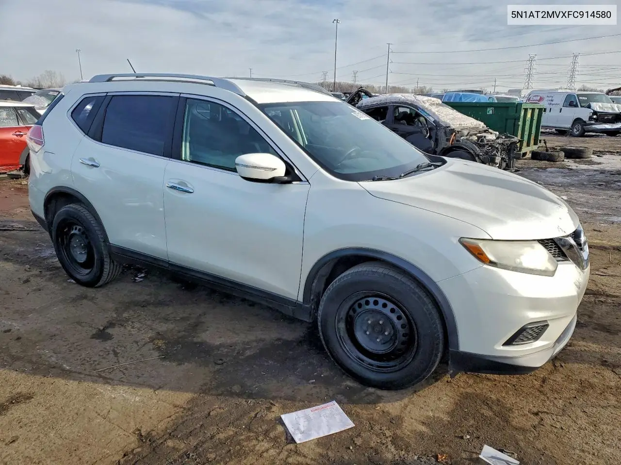 5N1AT2MVXFC914580 2015 Nissan Rogue S