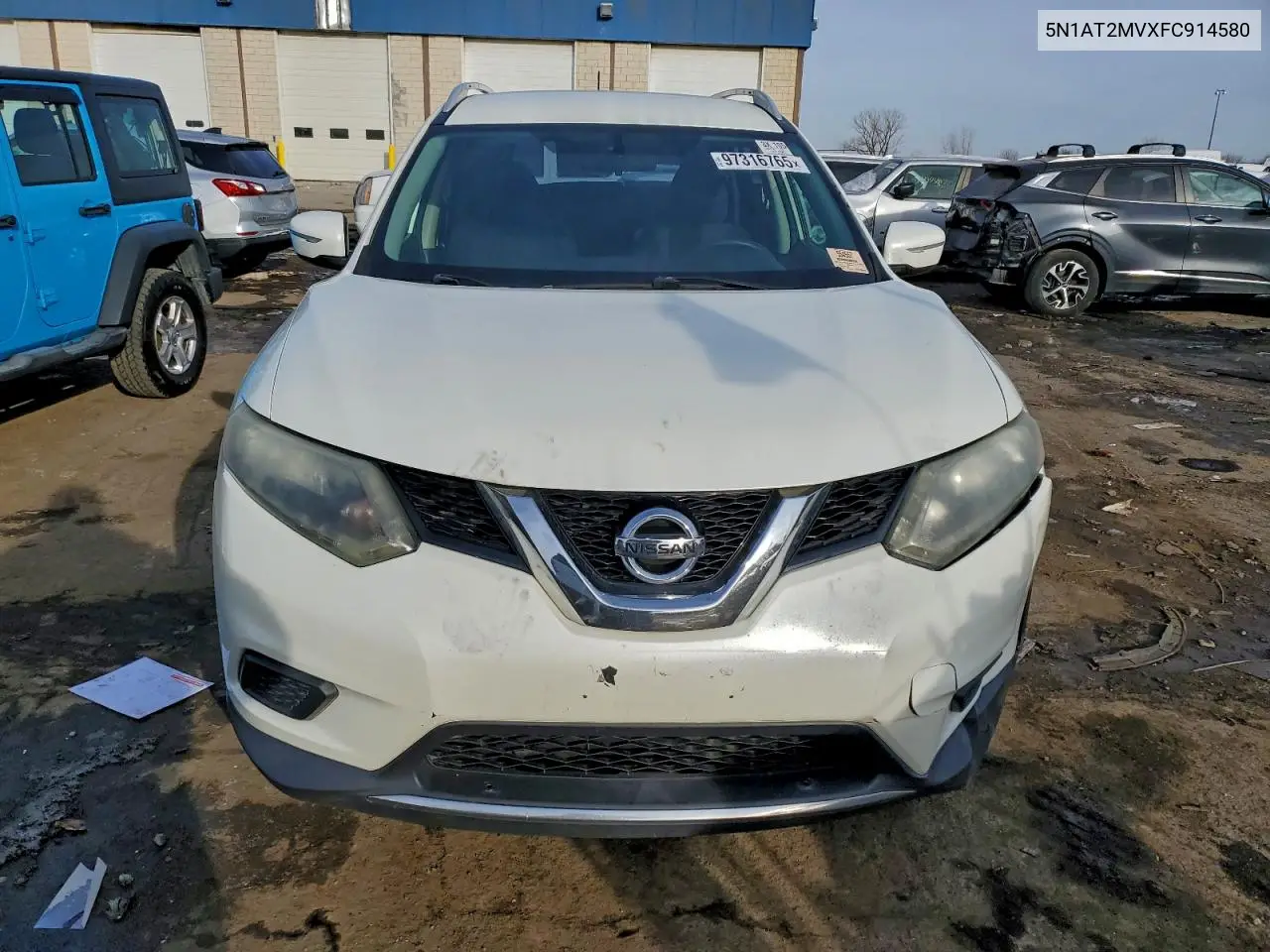 5N1AT2MVXFC914580 2015 Nissan Rogue S