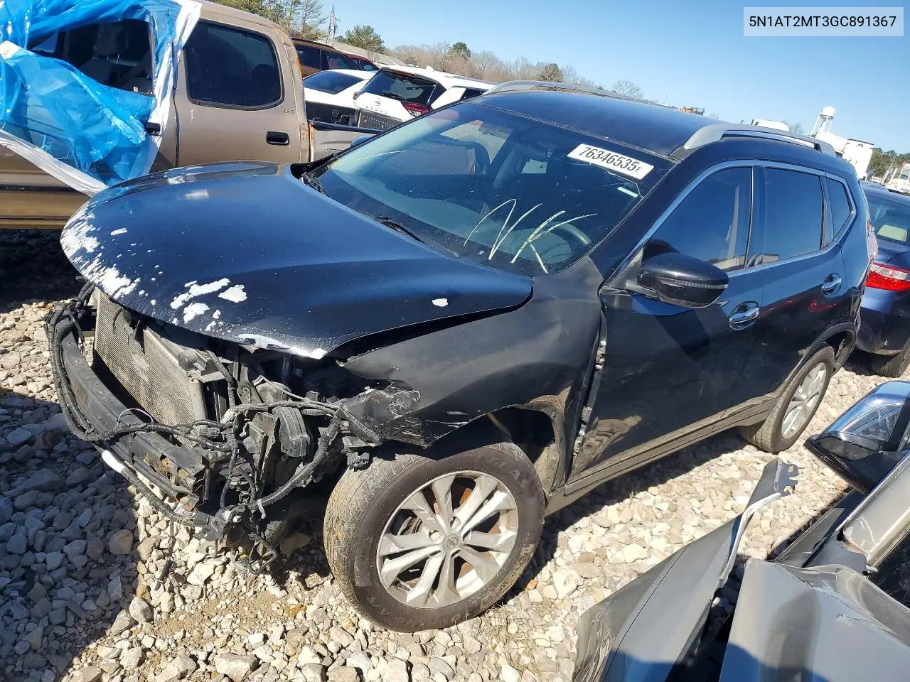 5N1AT2MT3GC891367 2016 Nissan Rogue S
