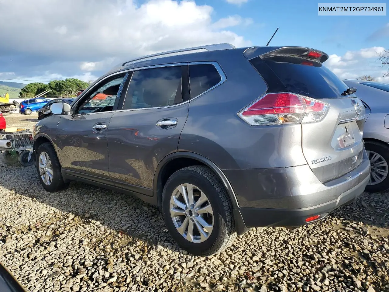 KNMAT2MT2GP734961 2016 Nissan Rogue S