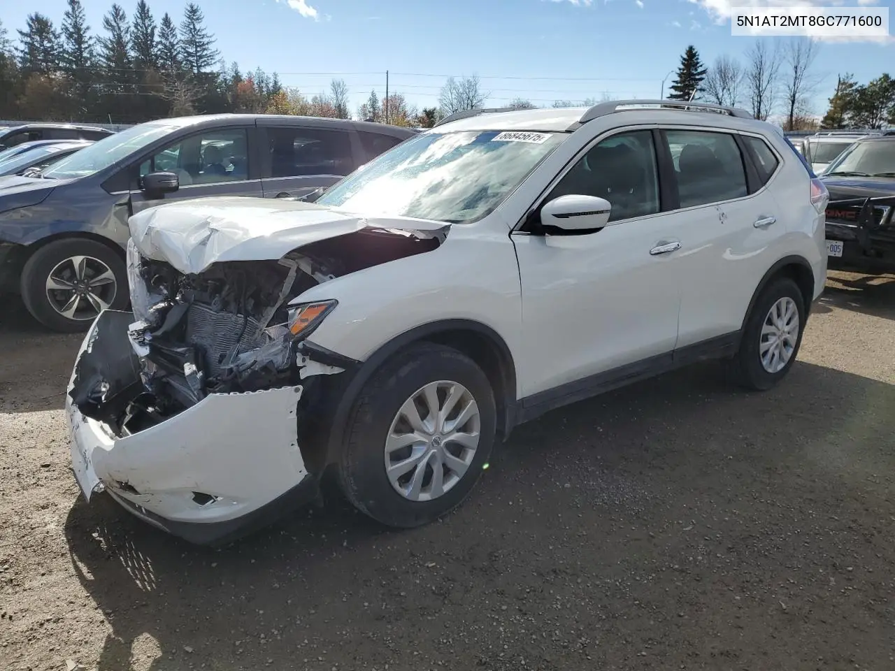 5N1AT2MT8GC771600 2016 Nissan Rogue S