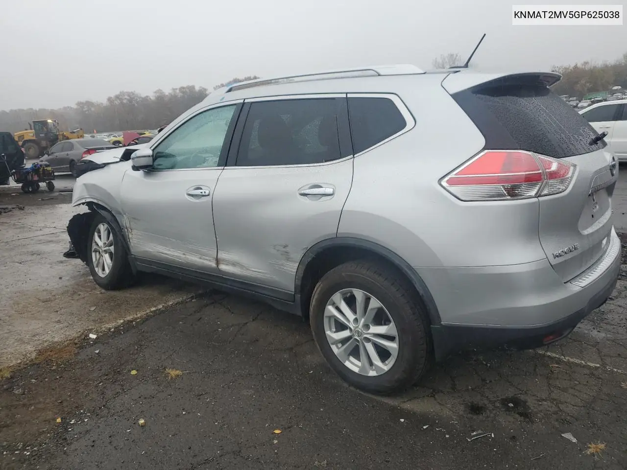 KNMAT2MV5GP625038 2016 Nissan Rogue S