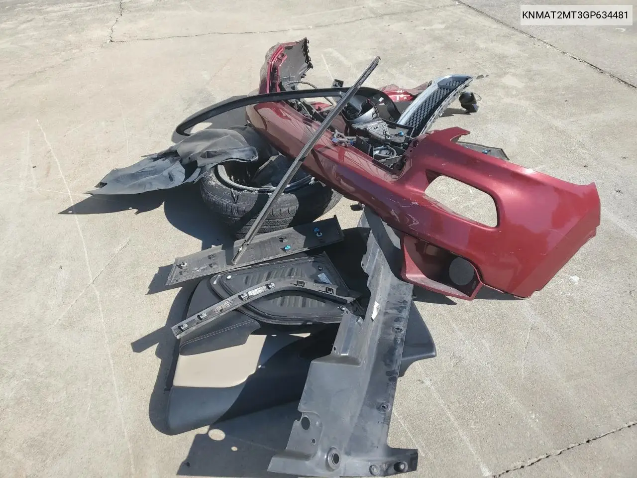 KNMAT2MT3GP634481 2016 Nissan Rogue S