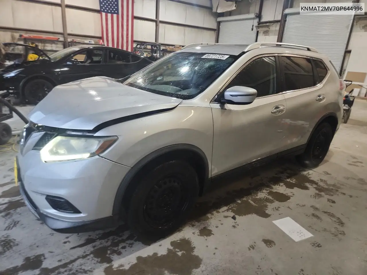 KNMAT2MV7GP644996 2016 Nissan Rogue S