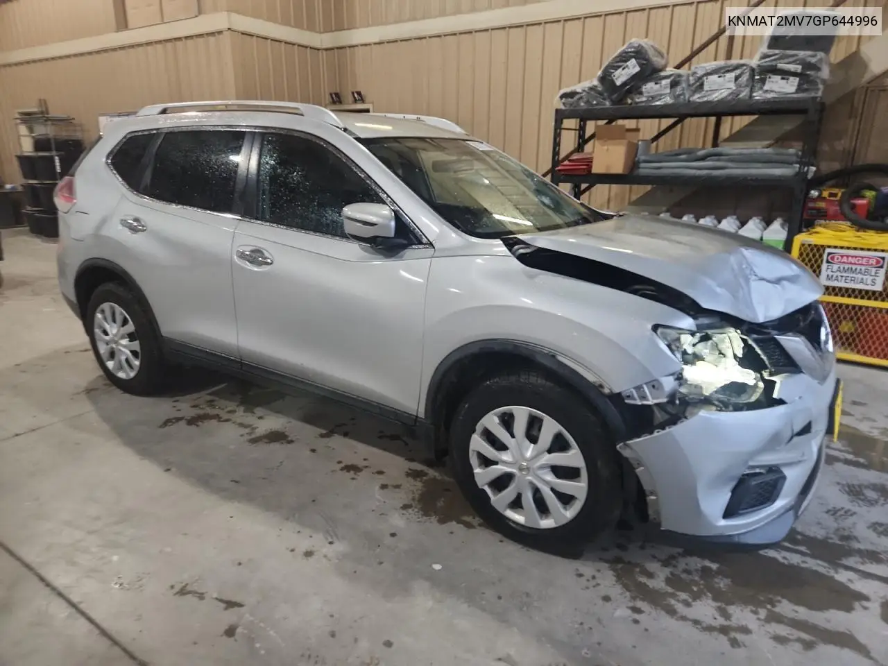 KNMAT2MV7GP644996 2016 Nissan Rogue S