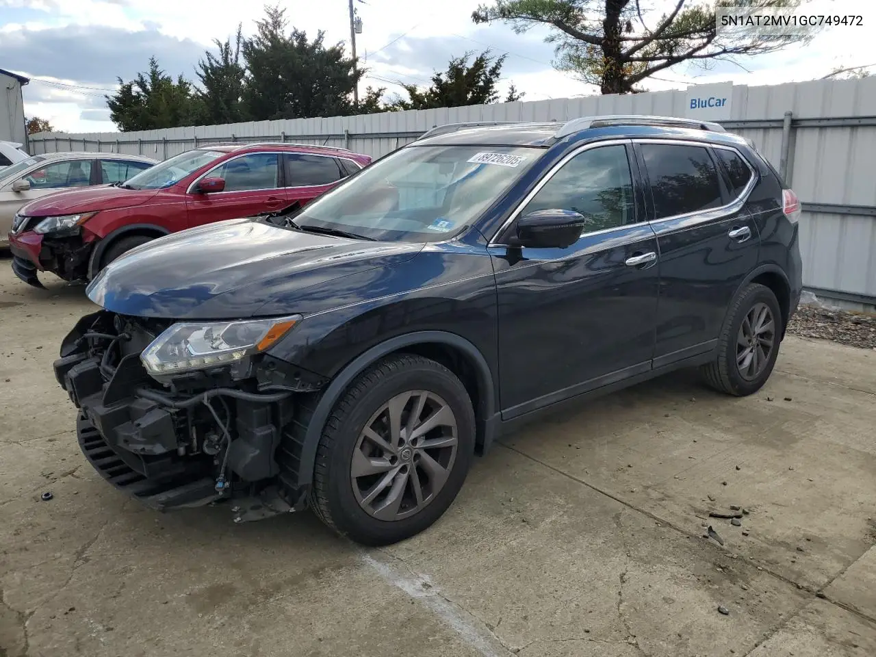 5N1AT2MV1GC749472 2016 Nissan Rogue S