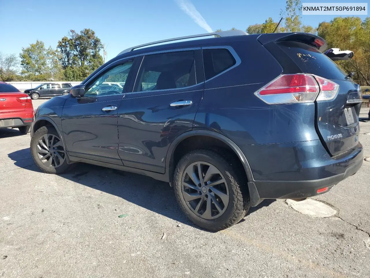 KNMAT2MT5GP691894 2016 Nissan Rogue S