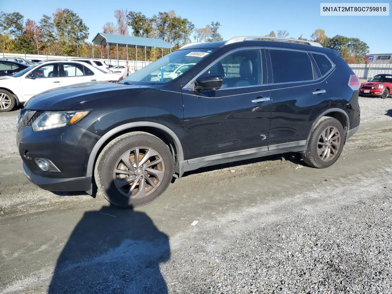 5N1AT2MT8GC759818 2016 Nissan Rogue S