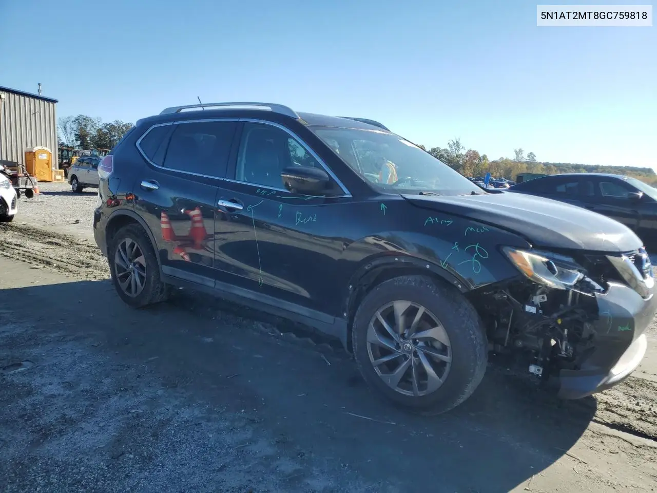 5N1AT2MT8GC759818 2016 Nissan Rogue S