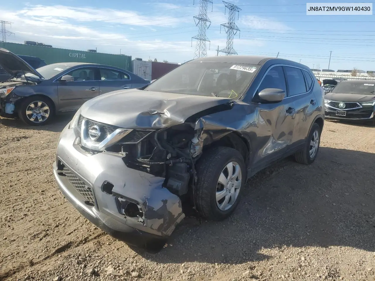 JN8AT2MV9GW140430 2016 Nissan Rogue S