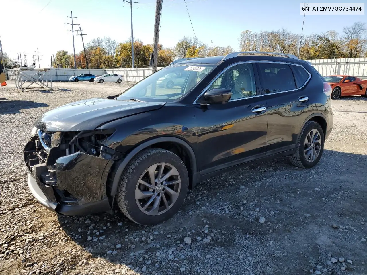 5N1AT2MV7GC734474 2016 Nissan Rogue S